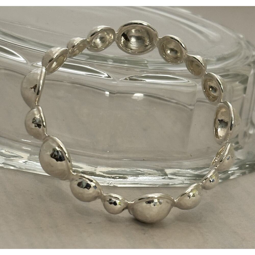 IPPOLITA Sterling Rock Candy Mini Lollipop Hammered Bangle BRACELET Vintage 30g